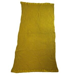 Onsen Supima Cotton Waffle Knit Bath Sheet Towel 33x67  Yellow